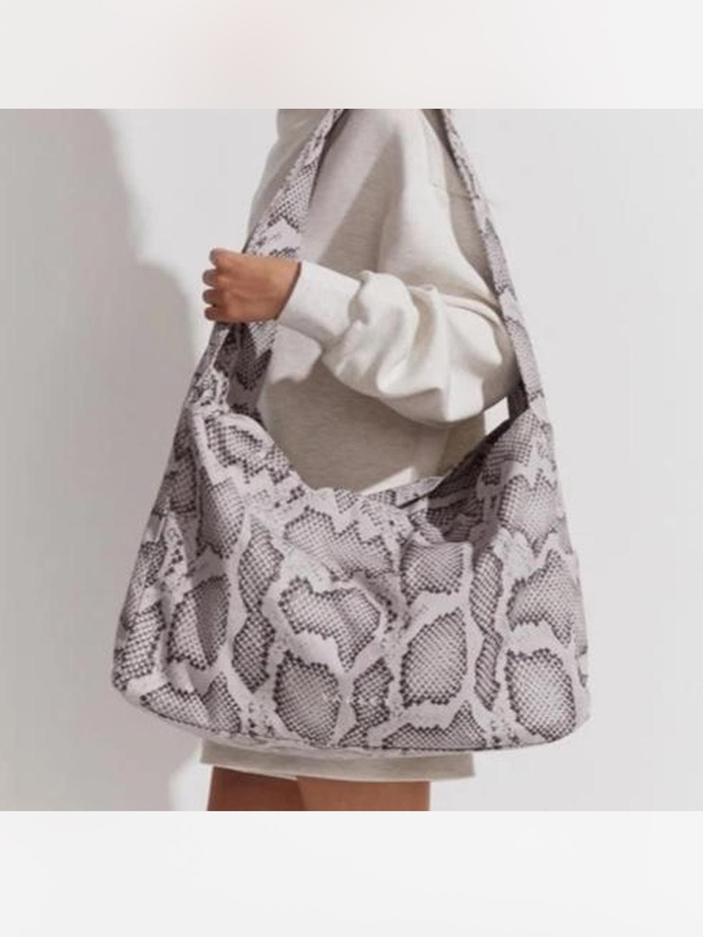 ✨ RARE ✨ Varley Cabana Slouch Tote Bag Python Print NWOT